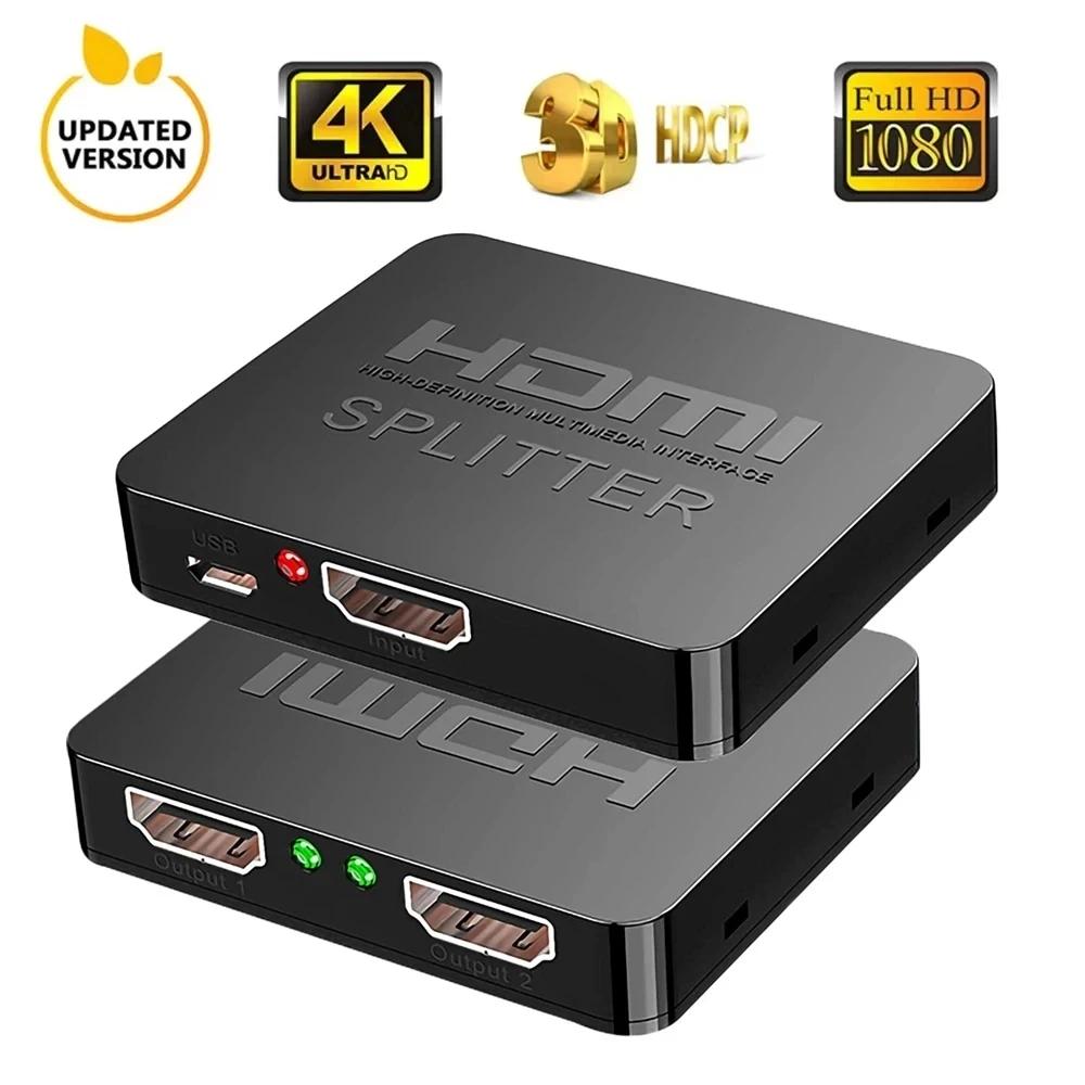 4K 60HZ HDMI й 1x2 HDMI  й 1 in 2 out ġ  PS4 Apple TV XBox PS5  1080P  ÷